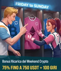 Bonus ricarica del weekend crypto 75 fino a 750 usdt 100 giri casino (1)